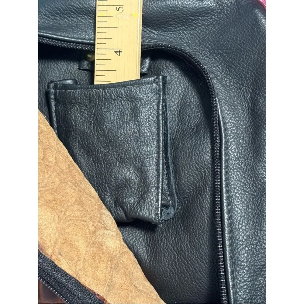 Artisan Lefty Leather CCW Sling/Backpack - Brahmin Croc Detail - Heavy Duty NEW